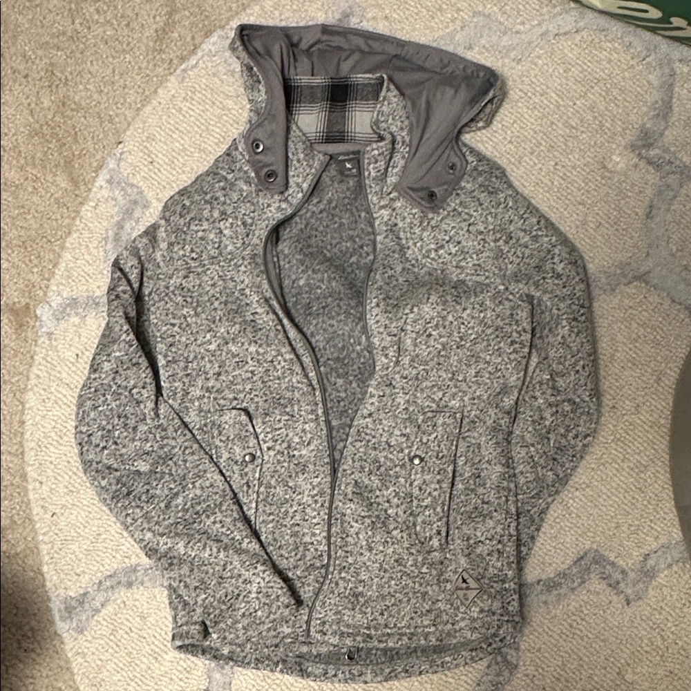 Eddie Bauer Hooded Zip-up Fleece Jacket